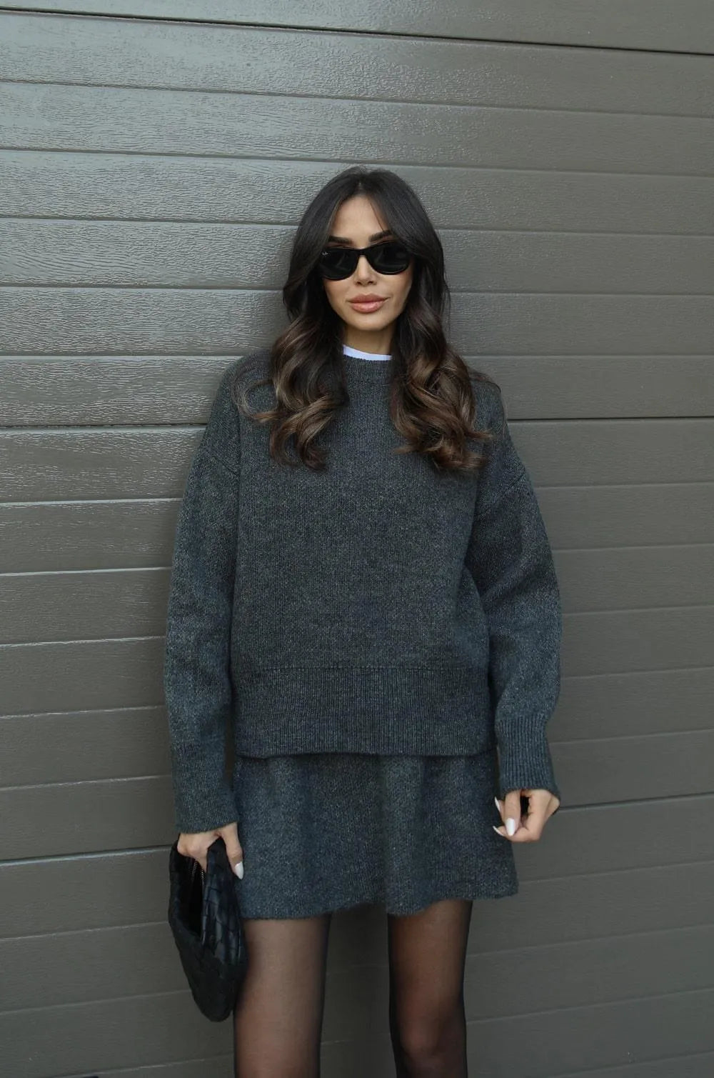 Helena - Knitted skirt Jumper (top + skirt)