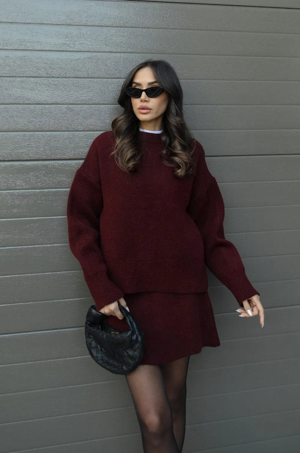 Helena - Knitted skirt Jumper (top + skirt)