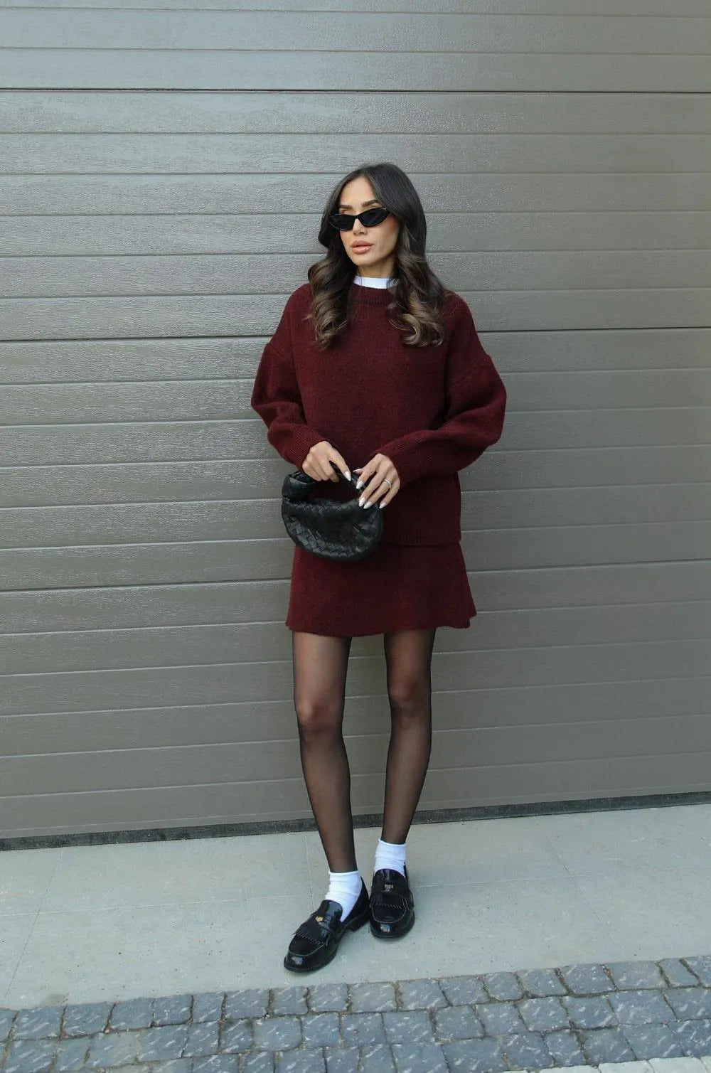 Helena - Knitted skirt Jumper (top + skirt)